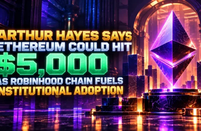 Arthur Hayes Says Ethereum Could Hit $5,000 as Robinhood Chain Fuels Institutional Adoption