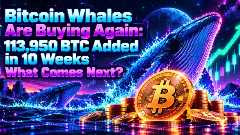 Bitcoin Whales Are Buying Again: 113,950 BTC Added in 10 Weeks — What Comes Next?