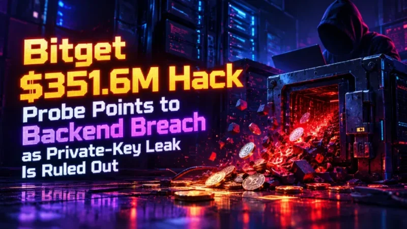 Bitget $351.6M Hack Probe Points to Backend Breach as Private-Key Leak Is Ruled Out