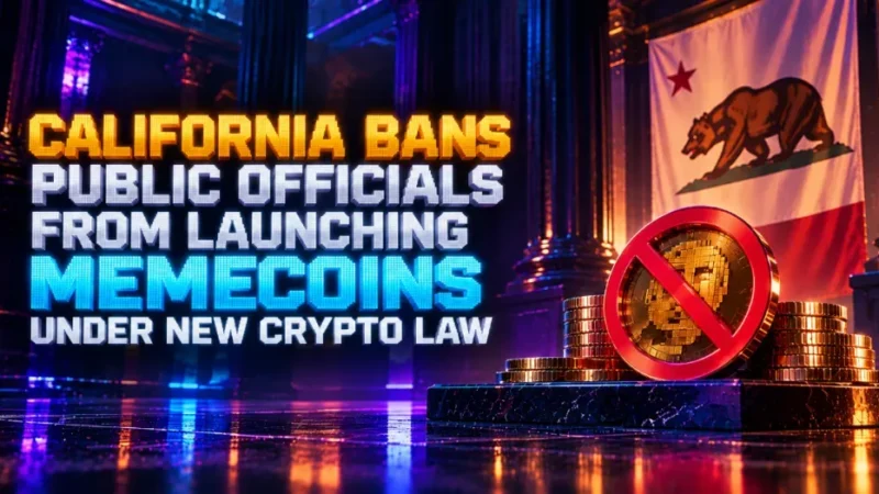 California Bans Public Officials From Launching Memecoins Under New Crypto Law