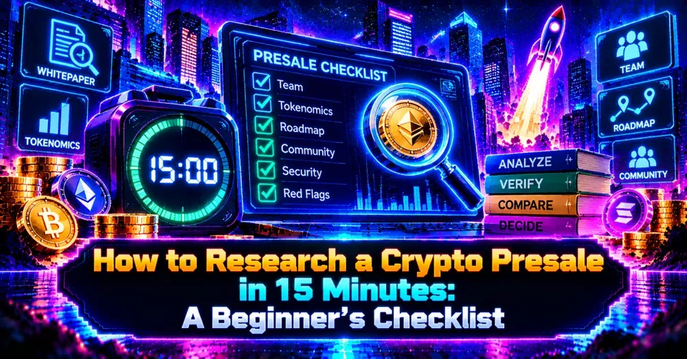 How to Research a Crypto Presale in 15 Minutes: A Beginner’s Checklist