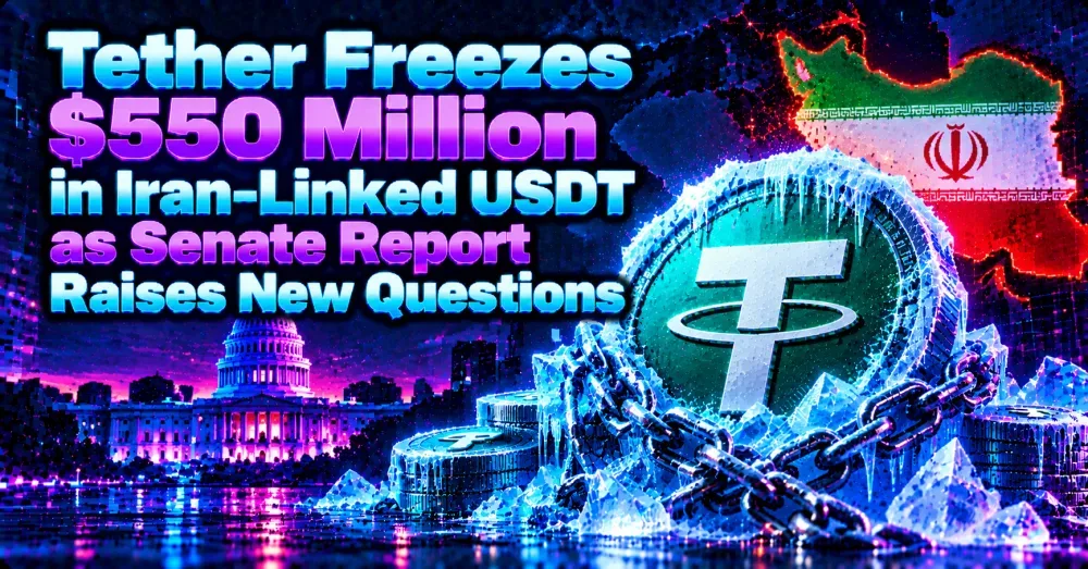 Tether Freezes $550 Million in Iran-Linked USDT as Senate Report Raises New Questions