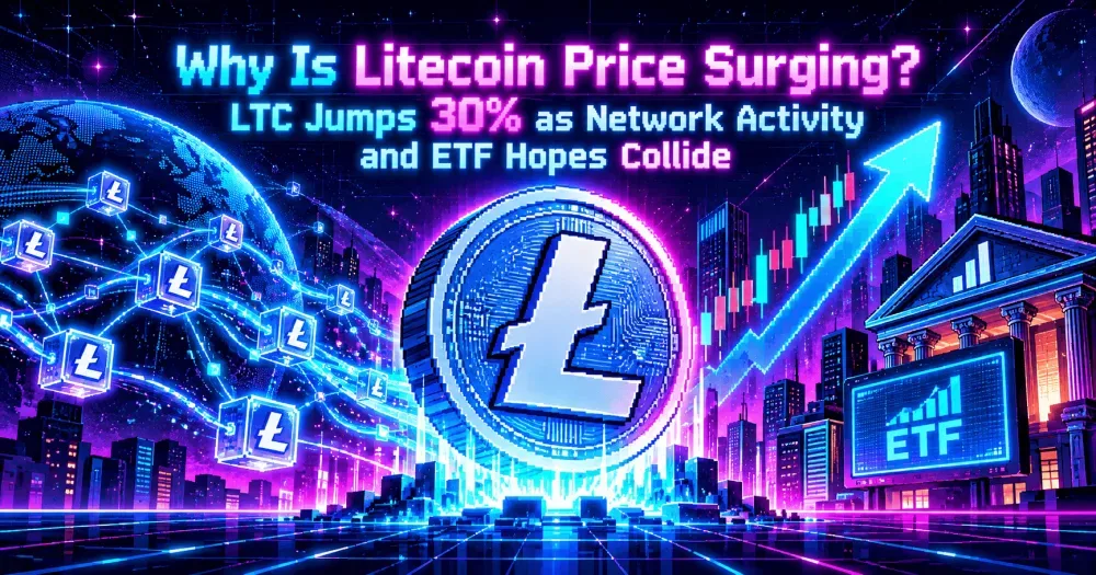 Why Is Litecoin Price Surging? LTC Jumps 30% as Network Activity and ETF Hopes Collide