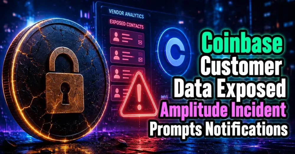Amplitude Breach Exposes Coinbase Customer Contact Data
