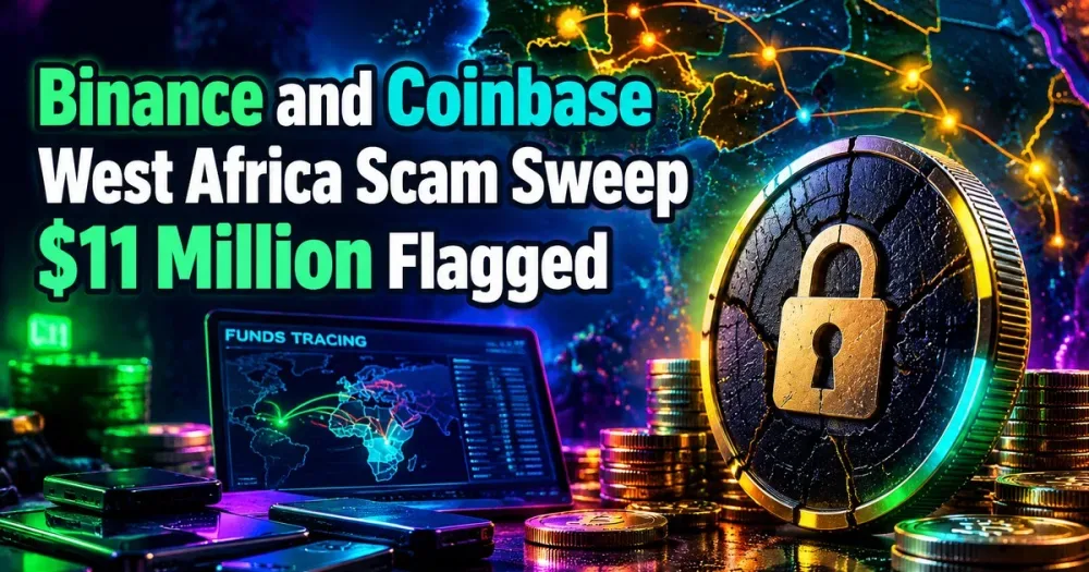 Binance and Coinbase Join West Africa Sweep, but $11M Is Only Flagged