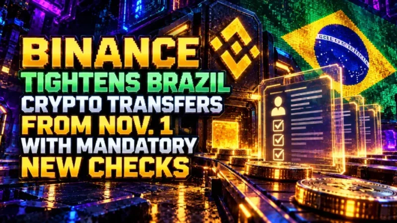 Binance Tightens Brazil Crypto Transfers From Nov. 1 With Mandatory New Checks