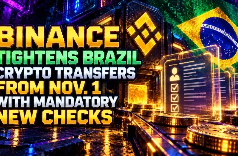Binance Tightens Brazil Crypto Transfers From Nov. 1 With Mandatory New Checks