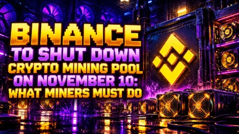 Binance to Shut Down Crypto Mining Pool on November 10: What Miners Must Do