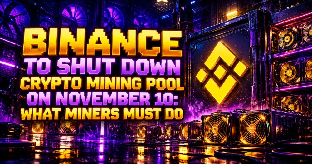 Binance to Shut Down Crypto Mining Pool on November 10: What Miners Must Do