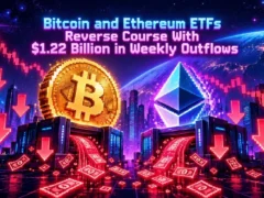 Bitcoin and Ethereum ETFs Reverse Course With $1.22 Billion in Weekly Outflows
