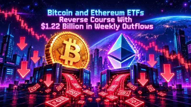 Bitcoin and Ethereum ETFs Reverse Course With $1.22 Billion in Weekly Outflows