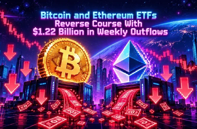Bitcoin and Ethereum ETFs Reverse Course With $1.22 Billion in Weekly Outflows