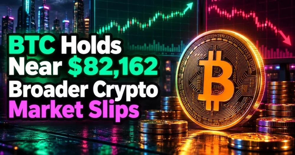Bitcoin (BTC) Price Climbs to $82,162 as Broader Crypto Market Drops 2.16%