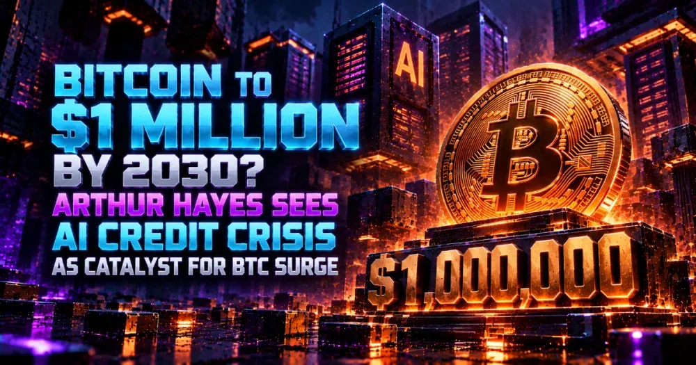 Bitcoin Price to $1 Million? Arthur Hayes Says AI Credit Crisis Could Trigger a Massive BTC Surge