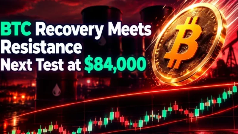 Bitcoin Rebounds From Below $80K to $82.5K as Oil Tops $110