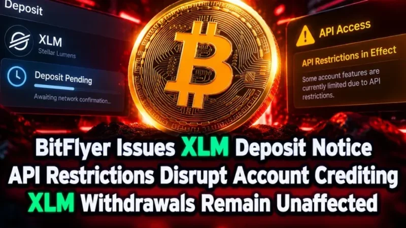 BitFlyer Flags XLM Deposit Disruption Linked to Stellar API Restrictions