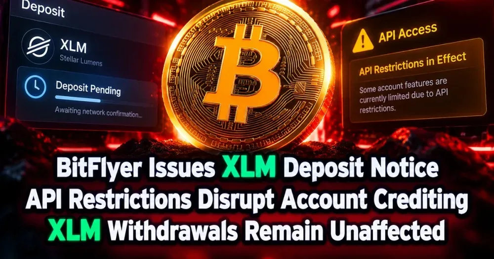 BitFlyer Flags XLM Deposit Disruption Linked to Stellar API Restrictions