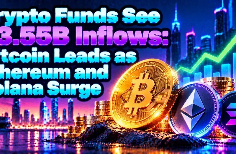 Crypto Funds See $3.55B Inflows: Bitcoin Leads as Ethereum and Solana Surge