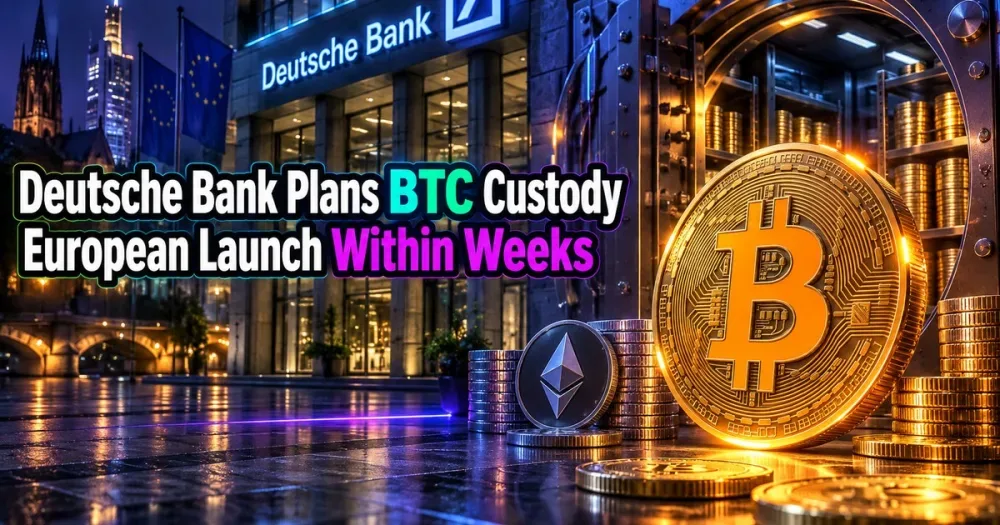 Deutsche Bank Readies Bitcoin and Ethereum Custody for Institutions