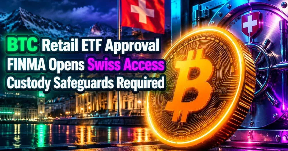 First Swiss Retail Bitcoin ETF Wins FINMA Approval With Safeguards, Reports Say