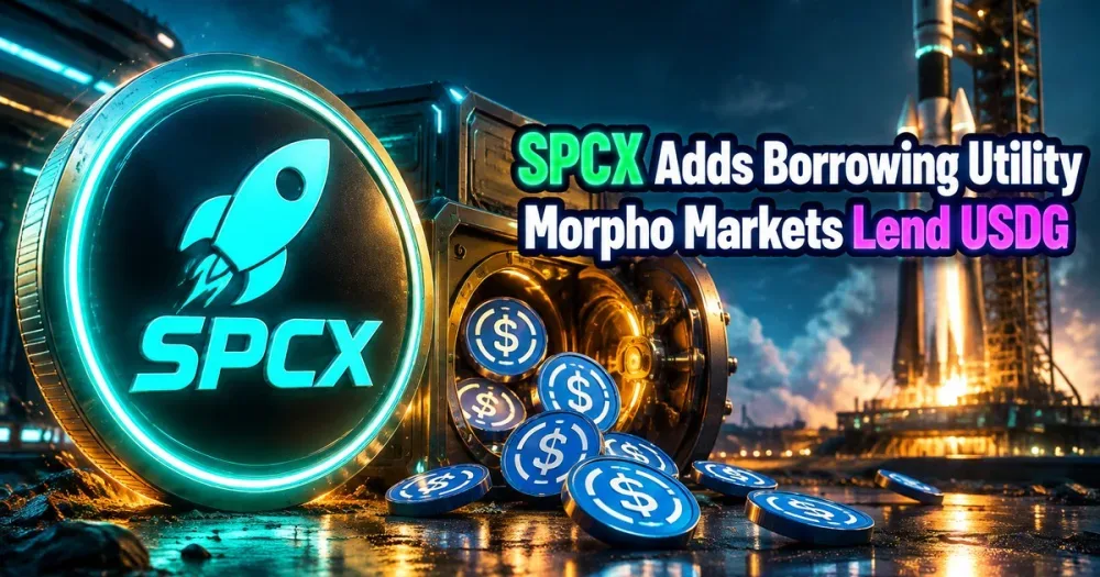 Morpho Opens USDG Borrowing Against Robinhood’s SPCX Token
