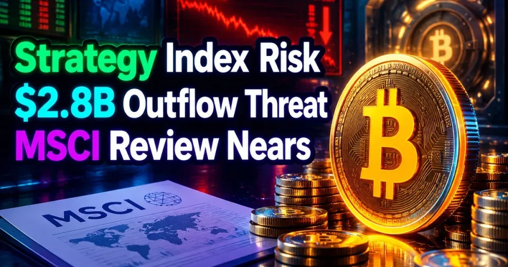 MSCI Advances Rules That Put Strategy at Risk of $2.8B in Outflows