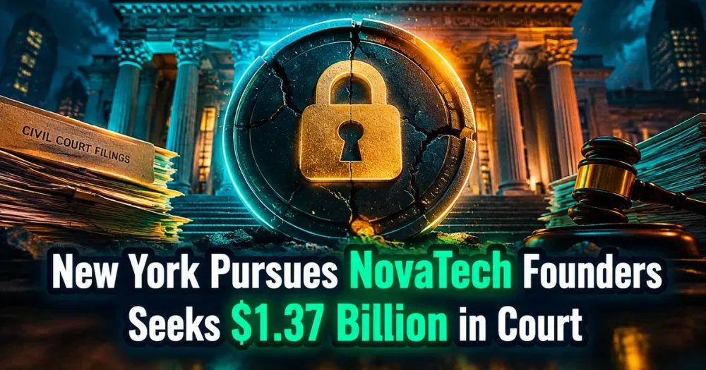 New York Seeks $1.4B From NovaTech Founders After Default Judgment
