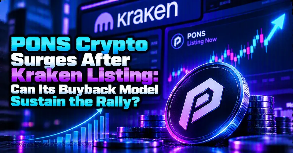 PONS Crypto Surges After Kraken Listing: Can Its Buyback Model Sustain the Rally?