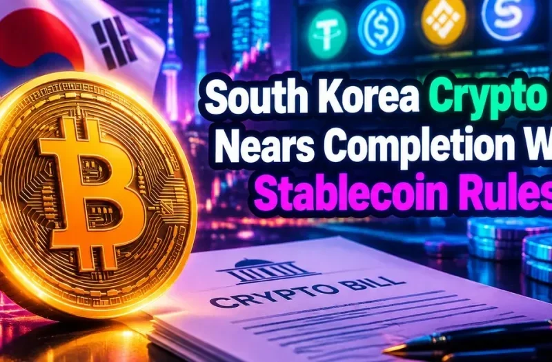 South Korea Crypto Bill Nears Completion With Exchange and Stablecoin Rules