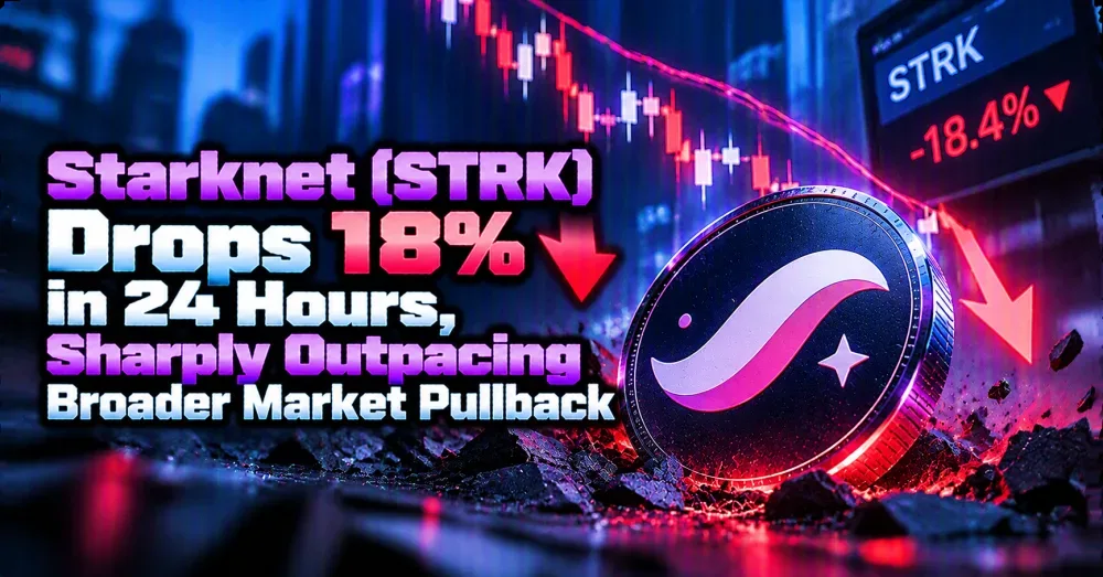 Starknet (STRK) Crashes 18% as $12M Token Unlock Looms: What’s Next?