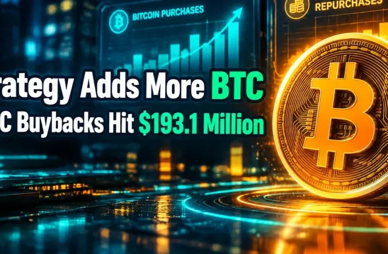 Strategy Buys 267 Bitcoin for $22.1 Million as STRC Buybacks Reach $193.1M