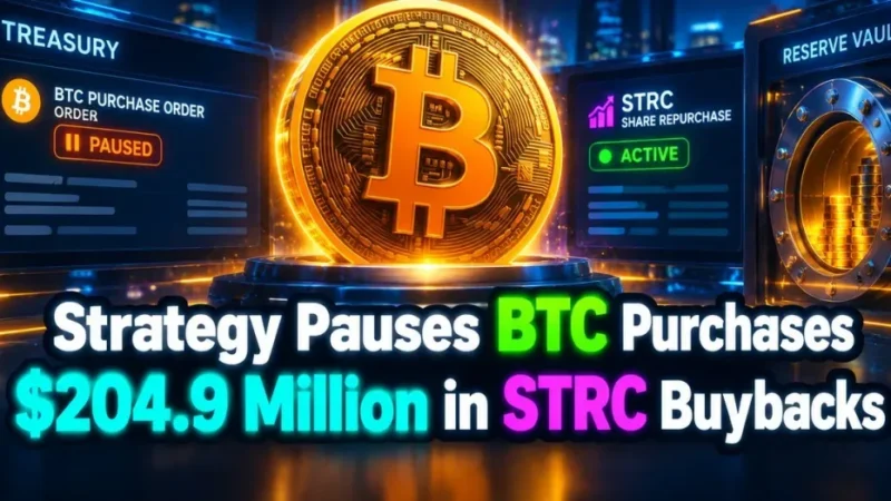 Strategy Pauses Bitcoin Purchases, Buys Back $205M in STRC