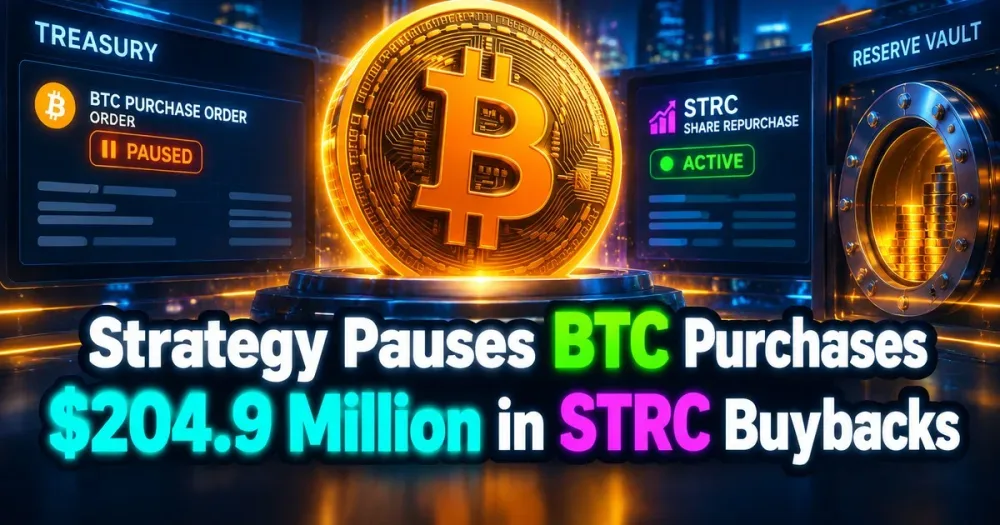 Strategy Pauses Bitcoin Purchases, Buys Back $205M in STRC