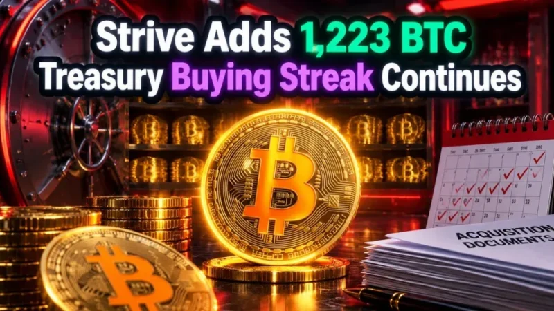 Strive Bitcoin Holdings Reach 36,818 BTC After $100 Million Purchase
