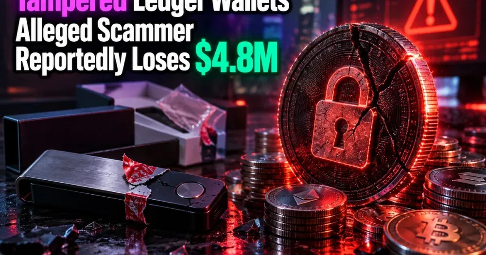 Tampered Ledger Wallets Linked to Alleged Scammer’s $4.8M Loss: What Happened?