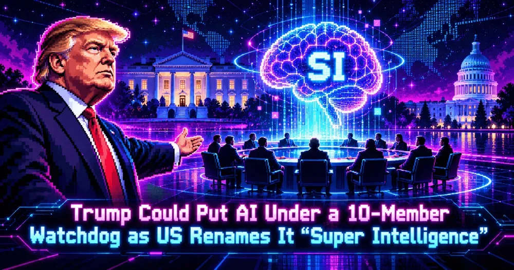Trump Could Put AI Under a 10-Member Watchdog as US Renames It “Super Intelligence”