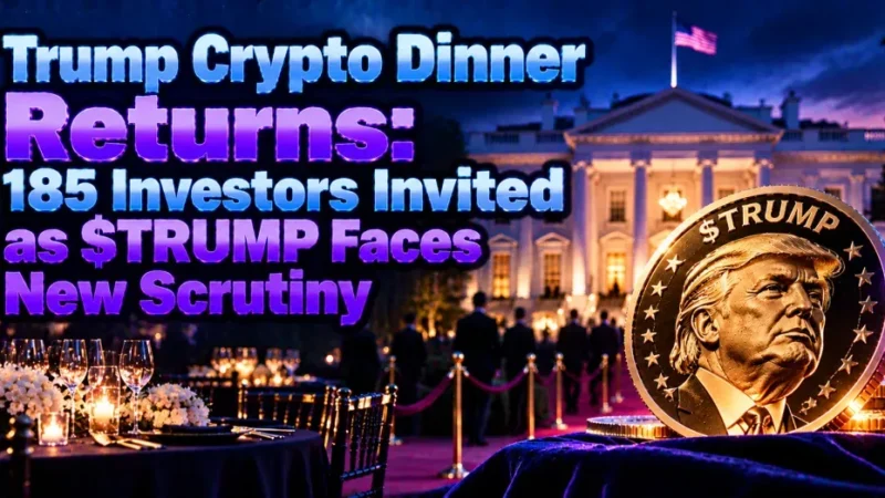Trump Crypto Dinner Returns: 185 Investors Invited as $TRUMP Faces New Scrutiny