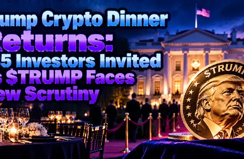 Trump Crypto Dinner Returns: 185 Investors Invited as $TRUMP Faces New Scrutiny