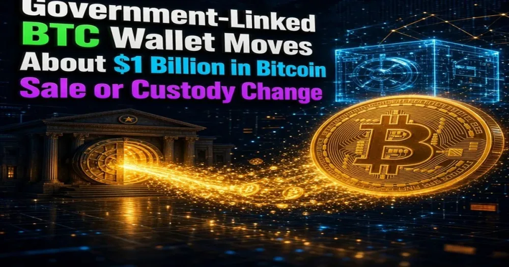 US Government Wallet Sends $1B in Bitcoin to an Unknown Wallet