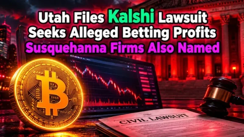 Utah Seeks $30M-$60M From Kalshi and Partners Over Alleged Illegal Betting