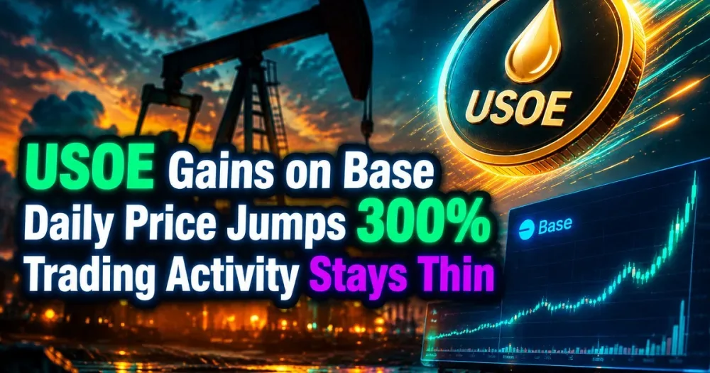 What Is USOE Crypto? The 300% Jump, Price, and Scam Risks