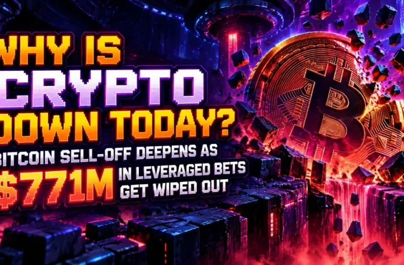 Why Is Crypto Down Today? Bitcoin Sell-Off Deepens as $771M in Leveraged Bets Get Wiped Out