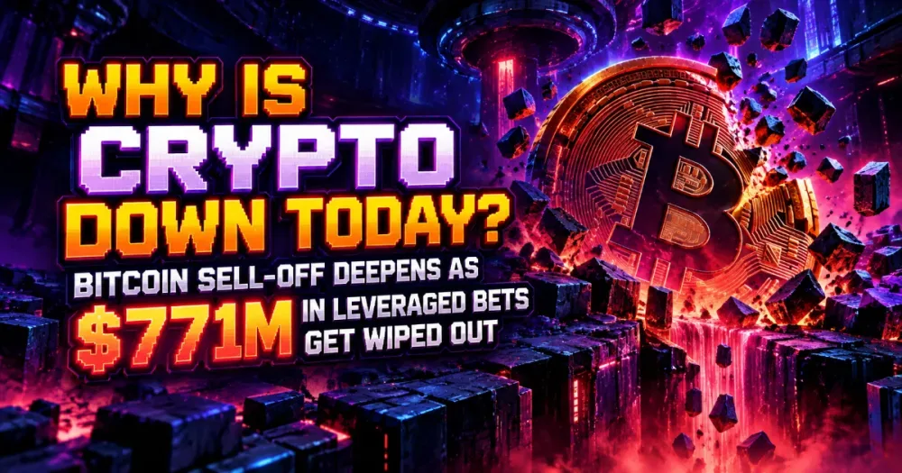 Why Is Crypto Down Today? Bitcoin Sell-Off Deepens as $771M in Leveraged Bets Get Wiped Out