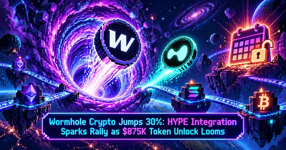 Wormhole Crypto Jumps 30%: HYPE Integration Sparks Rally as $875K Token Unlock Looms