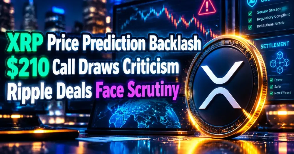 XRP Price Prediction Backlash Explained: $210 Forecast, Ripple Announcements and Risks